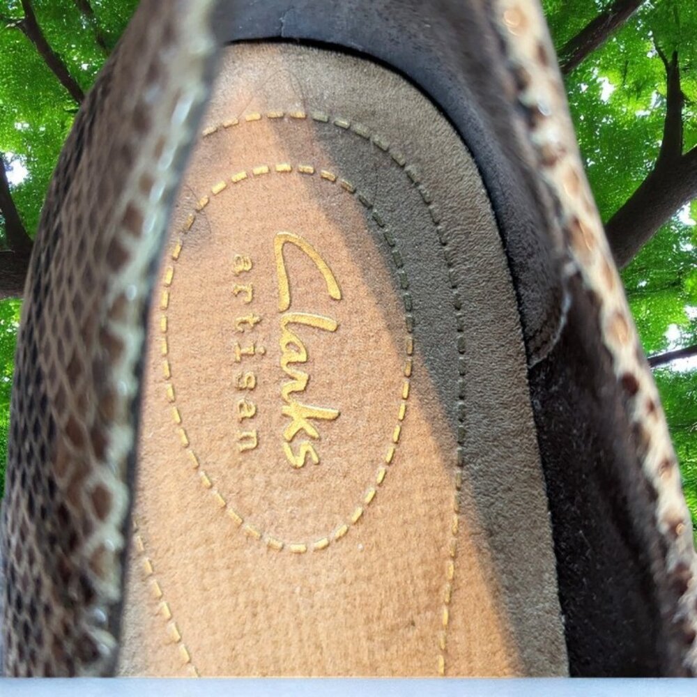 Clarks Artisan Timeless Natural Python Loafers - … - image 5